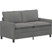 vidaXL Bank Donkergrijs 156 x 81 x 87,5 cm Fluweel