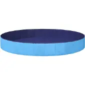 vidaXL Honden zwembad Ø300 x 38 cm Dik PVC Blauw
