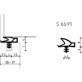 Deventer Deurdichting S6699 15Mm Zwart - 100 Meter