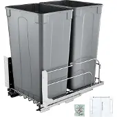 Vevor Uitschuifbare Afvalbak (50 Qt x2)