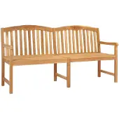 vidaXL Handgemaakte rozenbank, 150 x 60 x 90 cm, massief teakhout, naturel