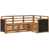 vidaXL Buiten bank set 4 st Polyester