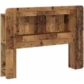 vidaXL Hoofdeinde Kast met opslag Oud hout Geconstrueerd hout