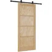vidaXL Schuifdeur ORKDAL 86 x 198,5 cm Massief grenenhout Naturel