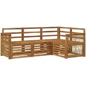 vidaXL Buiten bank set 4 st Polyester