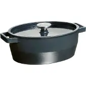 Pyrex Slowcook Braadpan Ovaal - Gietijzer - 5,8 liter - Grijs