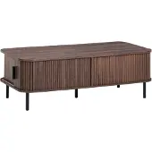 Beliani BRADLEY - Salontafel - Donkerbruin - MDF