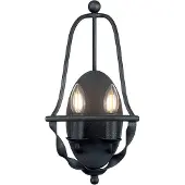 QUOIZEL LED Wandlamp Bradbury | 2X E14 Max 40W | Grey Ash