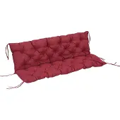 Outsunny -Bankauflage-Polyester, Schaumstoff--98L x 150B x 8T cm-Rot
