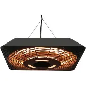Outsunny Sunny Terrasverwarmer 800W/1200W/2000W 5 stralingsstanden IP45 met afstandsbediening zwart 45 x 45 x 10 cm