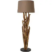 Invicta Staande lamp WILD NATURE 150 cm teakhout zonder lampenkap - 42004-1