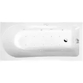 Polysan Lisa Whirlpoolbad, 150x70x47cm, Highline Hydro-Air, chroom