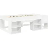 vidaXL Kinderbedframe met opbergruimte Wit 80 x 200 cm Bewerkt hout
