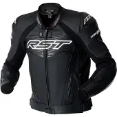 Rst Tractech Evo D3O, leren jas geperforeerd ,Zwart/Wit ,3XL