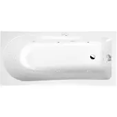 Polysan Lisa Whirlpoolbad, 160x70x47cm, Highline Hydro, chroom