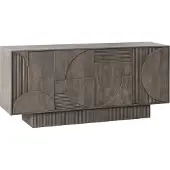 Riess Dressoir ART DECO 170 cm 3D mangohout grijs - 46801