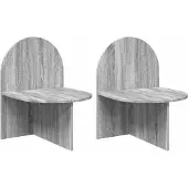 vidaXL Nachtkastje 2 pcs Grijs sonoma 48 x 49 x 65 cm