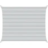 vidaXL Zonneschaduw Lichtgrijs en wit 4,5 x 3,5 m