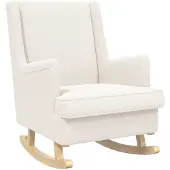 vidaXL Schommelstoel Crèmekleurig 62 x 80 x 85 cm Bouclé