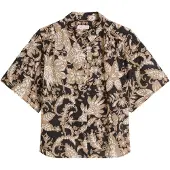 Marc O'Polo Blouse camel / lichtbeige / zwart