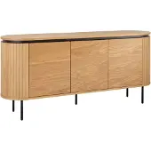 Invicta Dressoir ATELIER 160 cm, natuurlijke eikenhoutlook met zwarte poten - 47453