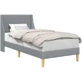 vidaXL Bedframe Effen met hoofdeinde verbindingplaat