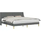 vidaXL Bedframe Effen met hoofdeinde verbindingplaat