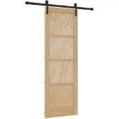 vidaXL Schuifdeur Naturel 73,5 x 211 cm Massief grenenhout