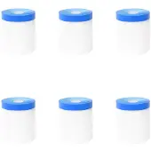 vidaXL Maskerfolie met zelfklevende tape 6 st Doorzichtig en Blauw