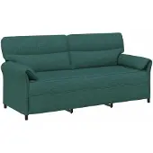 vidaXL Bank 100% polyester metalen frame MDF, Multiplex