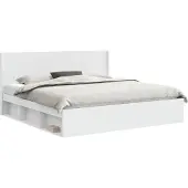 vidaXL Bedframe met opbergruimte en hoofdbord 2 st Bewerkt hout