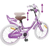 vidaXL Kinderfiets 18 Inch voor 5-7 jaar oud Paars