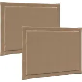 vidaXL Zitkussens 2 st Polyester Taupe 47 x 36 x 2 cm
