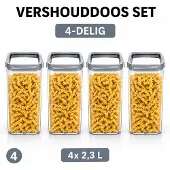 Curver - 4x Vershouddoos van 2,3 L - Dry Food Storage