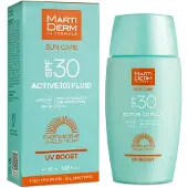 Martiderm Sun Care Active D Fluid Spf30+ 50ml Zonnebrandcrème Voor Het Gezicht