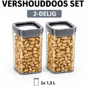Curver - 2x Vershouddoos - 1,3L - Dry Food Storage -
