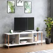 En.casa TV meubel Ærøskøbing 120x29x43 cm wit