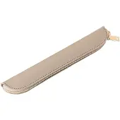 Markenlos Pennenetui, eenvoudig mini-pennenetui (khaki, polyurethaan (PU))