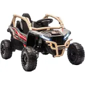 AIYAPLAY Kids Electric UTV-Kunststof, Staal-100L x 64B x 56H cm-Geel