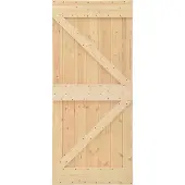 vidaXL Schuifdeur 90 x 210 cm Massief grenenhout Naturel en Zwart