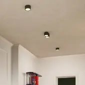 Sollux Plafondlamp RIBLA, dimbaar, groen, Woon-/ Eetkamer, Aluminium, plafondlamp