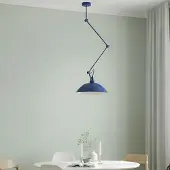 Aldex Design hanglamp Melos, dimbaar, blauw, Woon-/ Eetkamer, metaal, Scandinavisch, hanglamp