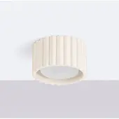 Sollux Plafondlamp , RIBLA, dimbare, Beige, Woonkamer, Aluminium