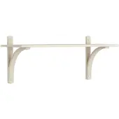 Swedese Levi plankrek 1 plank Wit gepigmenteerd essen-aluminium, 90 cm