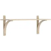Swedese Levi plankrek 1 plank Wit gepigmenteerd eik-messing, 90 cm