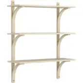 Swedese Levi plankrek 3 planken Naturgelakt essen-messing, 90 cm