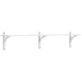 Swedese Levi plankrek 1 plank Witgebleekt esdoorn-messing, 180 cm