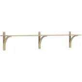 Swedese Levi plankrek 1 plank Natural lakken eik-messing, 180 cm