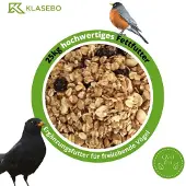KLASEBO Vogelvoer 25 kg, vetrijk, strooivoer, wildvogel voer