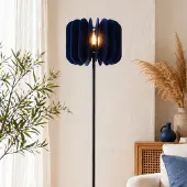 LumenXL Staande lamp van PET-vilt marineblauw - Lenthe